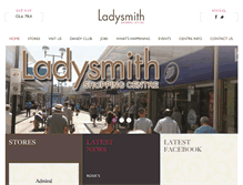 Tablet Screenshot of ladysmithshoppingcentre.com